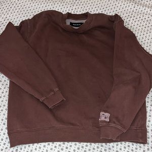 Mens PAC Sun washed sweatshirt. Red-Brown color. Sz large